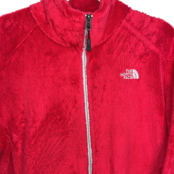 The north face fleece jacket, zipper closure, Eypper pockets, pink extra large - Picture 2 of 3